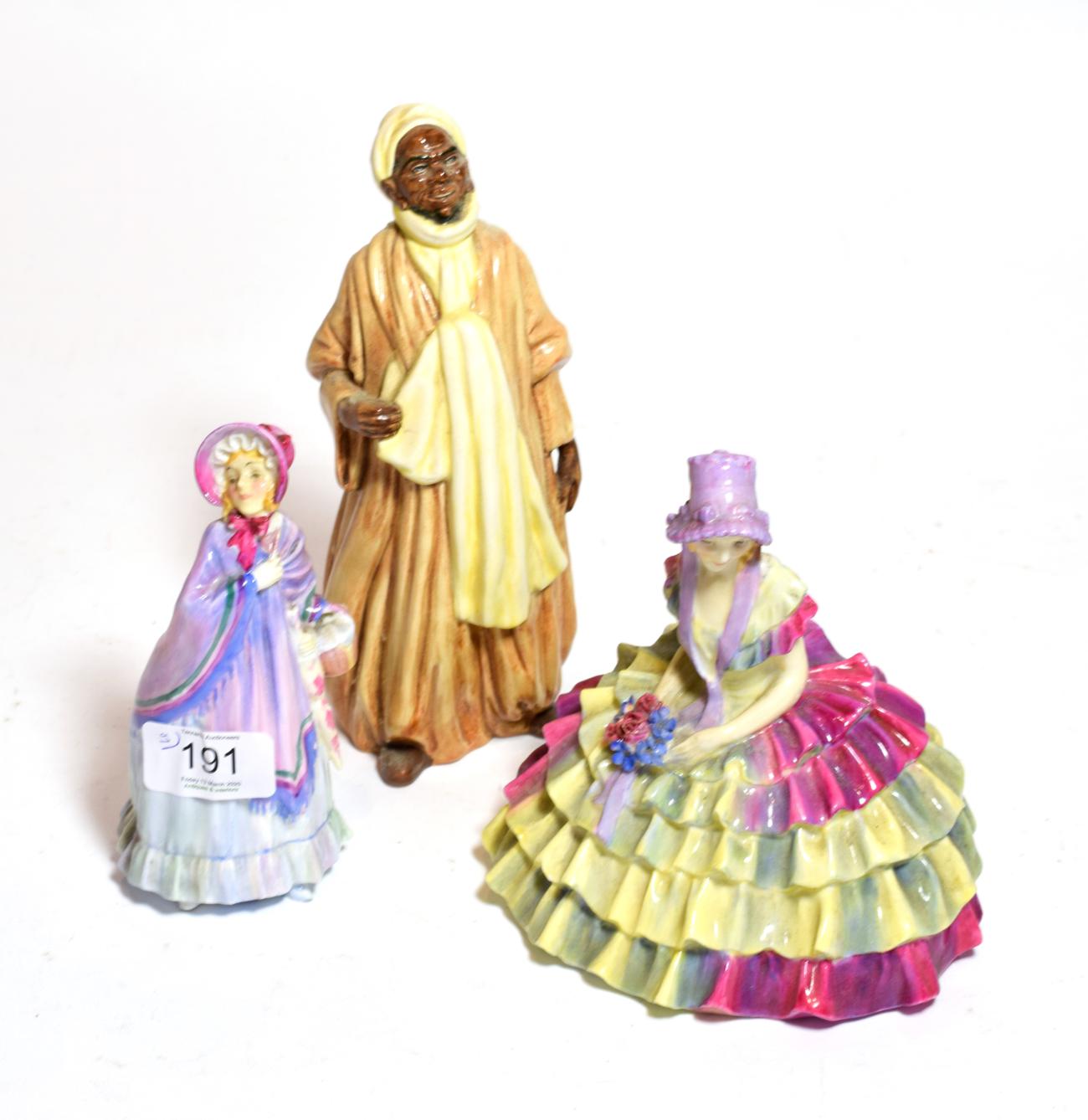 Lot 191 - A Royal Doulton model of Ibrahim HN2095, Royal Doulton Chloe HN1470, Royal Doulton The Little...