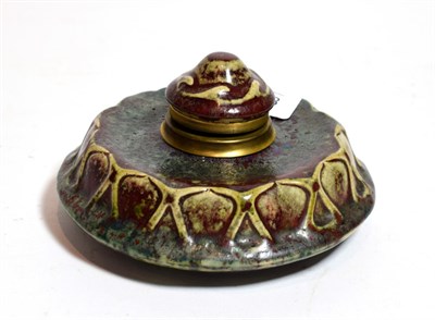 Lot 213 - Attributed to Pierre-Adrien Dalpayrat (1844-1910): A Stoneware Inkwell, circa 1890, with...