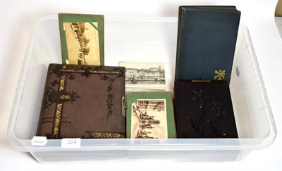 Lot 224 - Various Victorian postcards and photograph albums