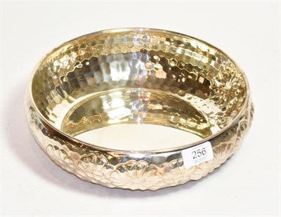 Lot 256 - An Italian sterling silver bowl, repousse floral decoration, stamped 925