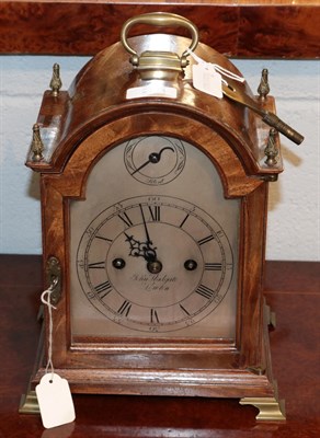 Lot 274 - A mahogany striking table clock, dial bearing a later inscription John Fladgate, London (later dial