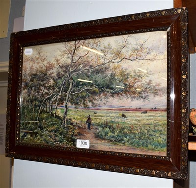 Lot 1030 - D.C. Mackinlay (Scottish, late 19th/early 20th century) Pastoral landscape, signed,...