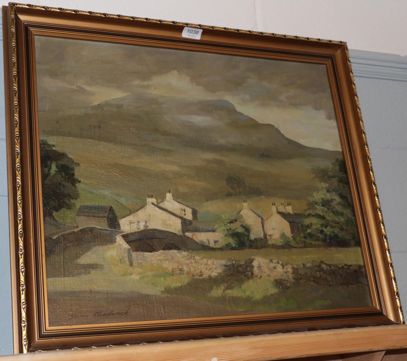 Lot 1038 - Sam Chadwick (1902-1992) Yorkshire landscape, signed, oil on board