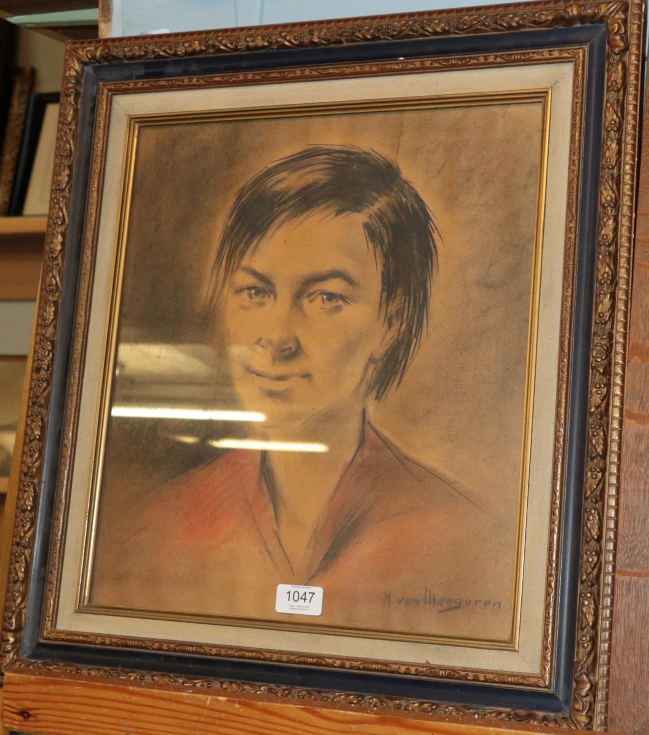 Lot 1047 - Henricus Antonius van Meegeren (1889-1947) Dutch Portrait of a young man Signed, pastel on...