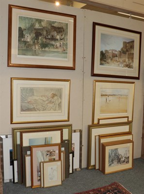 Lot 1064 - Various prints after William Russell Flint, gallery editions, some numbered and bearing blind...