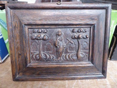 Lot 1115 - A quantity of carved oak furniture elements 17th century and later, one dated 1667