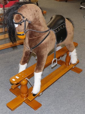 Lot 1141 - Child's soft toy rocking horse