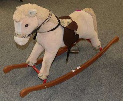 Lot 1143 - Childs soft toy rocking horse