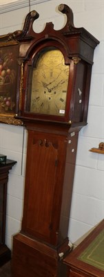 Lot 1168 - ~ A Scottish mahogany eight day longcase clock, signed Rob Dalglish, Falkirk, late 18th century