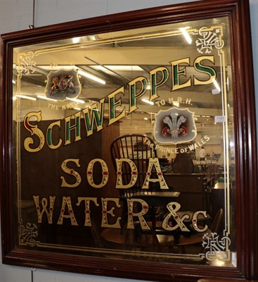 Lot 1191 - Schwepps soda water advertising mirror
