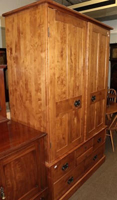 Lot 1194 - A Laura Ashley reproduction double door wardrobe, 126cm wide and a quantity of furnishing...