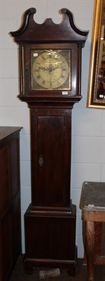 Lot 1257 - ~ An oak thirty hour longcase clock,signed David Phillip, Lantrisaint square brass dial with...