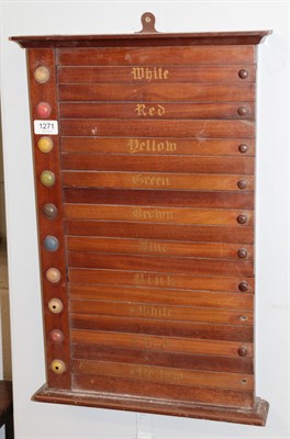 Lot 1271 - Snooker score board