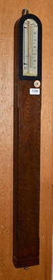 Lot 1286 - An oak cased stick barometer signed T.B Winter & Son, 21 Grey St