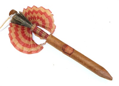 Lot 4044 - A Rare American Smaller Than Usual Novelty Cockade Cigar Fan, the case opening to reveal a...