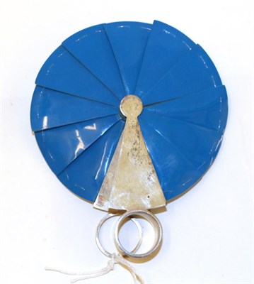 Lot 4058 - Glasgow School of Art: A Small Cockade Fan, created by Ai Monita from silver, laminated plastic and