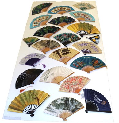 Lot 4183 - Travel Advertising: A Quantity of 20th Century Advertising Fans for; Continental Airlines...