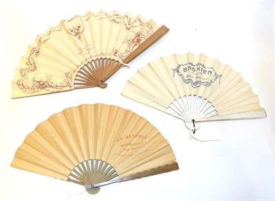 Lot 4201 - Hotel Negreso, Nice: A Good Advertising Fan for the hotel built in 1913 on the Promenades des...