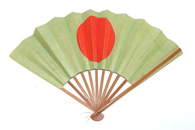 Lot 4211 - An Advertising Fan of The Gunsen Type, circa 1910, produced as Japan embraced advertising. This fan