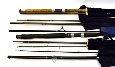 Lot 5021 - Five Mixed Rods including B&W Silverstream and Norway salmon fly rods, Hardy 10'-0'' Mooching...