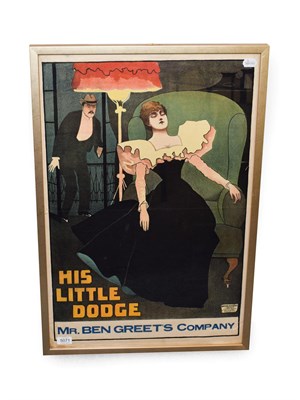 Lot 5071 - His Little Dodge - Mr Ben Greet's Company Poster published by David Allen & Sons, depicting a...