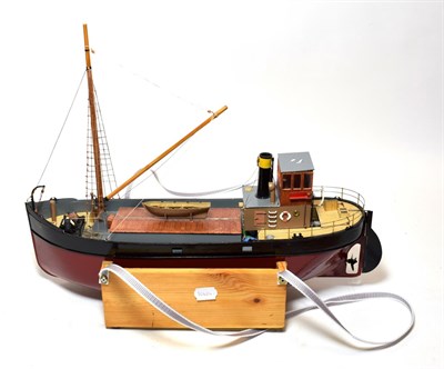 Lot 5083 - Clyde Puffer 'Ghems' Model Boat electric motor power 20'', 51cm, (E, on stand)