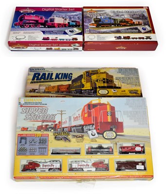 Lot 5144 - Bachmann OO Gauge 30041 And 30040 Digital Starter Sets (both E boxes G) together with Silver Streak