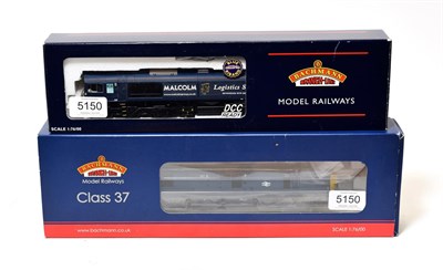 Lot 5150 - Bachmann OO Gauge 32781A Class 37/0 Diesel weathered 21 DCC and 32729 Class 66 Malcolm...