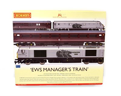 Lot 5180 - Hornby (China) OO Gauge R2890 EWS Manager's Train DCC Ready (E box G, some tears)