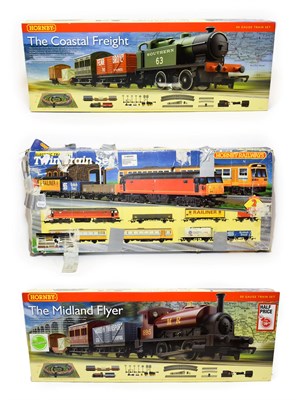 Lot 5191 - Hornby (China) OO Gauge Two Sets R1115 The Midland Flyer and R1111 The Coastal Freight (both E...