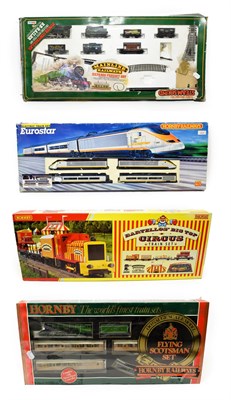 Lot 5195 - Hornby OO Gauge Three Sets R1107 Bartellos Big Top Circus Set, R548 Flying Scotsman and R647...