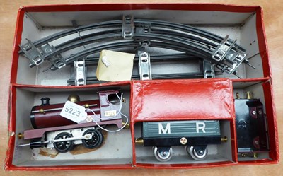 Lot 5223 - Hornby O Gauge Midland Railway Goods Set (1920/1) consisting of c/w 0-4-0 locomotive 2710...