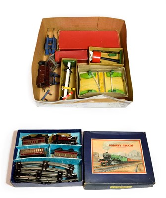 Lot 5224 - Hornby O Gauge No.101 Tank Passenger Set  consisting of 0-4-0T LMS 2270 locomotive and three...