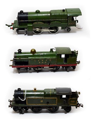 Lot 5228 - Hornby O Gauge Three C/w Locomotives 4-4-4T LNER, 4-4-2T GWR 2221 (both F) and Flying Scotsman...