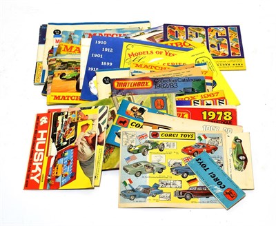 Lot 5314 - Matchbox Catalogues including 1958, 1959 1961, 1962, 1963, 1964, 1965 2x1966, 1967, 1968, USA...