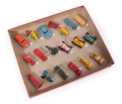 Lot 5338 - Benbros Tradesman Sample Set containing 16 Station wagon, 17 Tractor & harrow, 18 Hudson tourer, 19