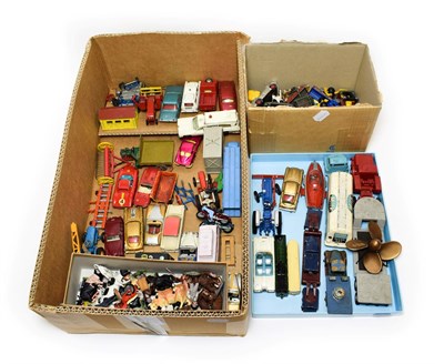 Lot 5354 - Mixed Diecast including Dinky Might Antar with propeller load; Corgi Bedford S type Milk tanker and