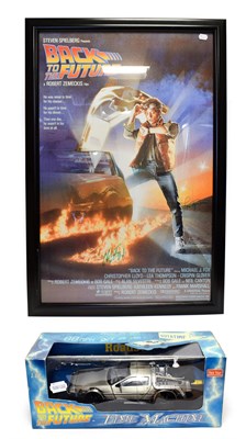 Lot 5362 - Back To The Future Poster autographed by Christopher Lloyd ''Doc'', Michael J Fox and Lea...