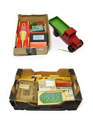 Lot 5364 - Chad Valley An Interesting Collection Of Toys, Games And Passtimes including Wee-Kin flatbed...