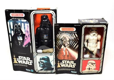 Lot 5368 - Kenner Star Wars Large Size Action Figures (i) Darth Vader (ii) Stormtrooper (both G-E, boxes...