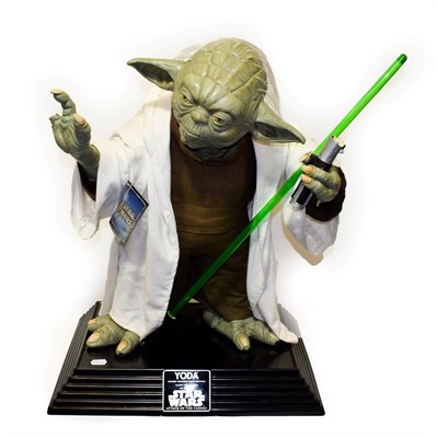 Lot 5370 - Mask Illusions Star Wars Life Size Yoda limited edition prop replica 4027/10000 from Attack of...