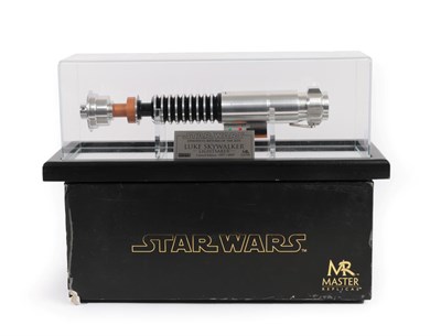 Lot 5373 - Master Replicas Star Wars SW102 Luke Skywalker Lightsaber - Return Of The Jedi in acrylic...