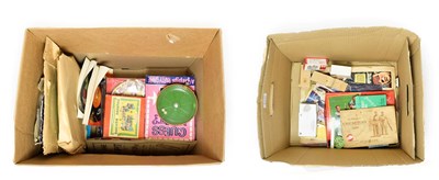 Lot 5377 - Mixed Lot including Cricket related items: Bar Cricket Game, two card games, two badges and a...