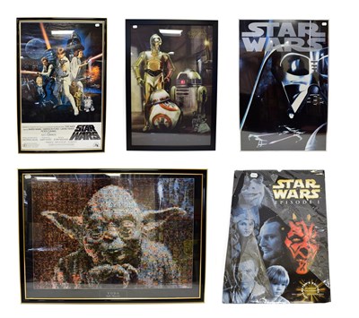 Lot 5382 - Star Wars Posters Yoda - Jedi Master, Darth Vader, reproduction Star Wars film and Force...