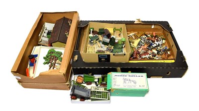 Lot 5393 - Britains And Others A Collection Of Assorted Figures, Garden Items And Others including Set 4MG...