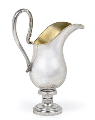 Lot 2497 - A Continental Silver Ewer, Maker's Mark GR Incuse, First Half 19th Century, baluster and on...