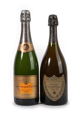 Lot 5003 - Moët et Chandon Cuvée Dom Perignon 1980 (one bottle), Veuve Clicquot Ponsardin 1998 (one...