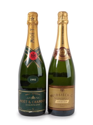 Lot 5012 - Moët et Chandon Brut Impérial Champagne 1993 (one bottle), Heidsieck & Co. Monopole Gold Top...