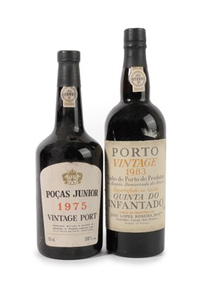 Lot 5058 - Pocas Junior 1975 Vintage Port (one bottle), Quinta Do Infantado 1983 Vintage Port (one bottle) (2)