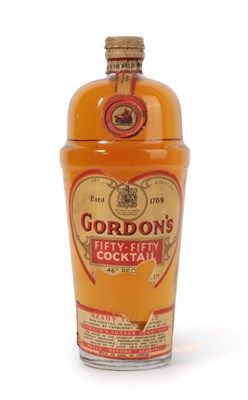 Lot 5060 - Gordon's Fifty-Fifty Cocktail, 1950s bottling, equal parts gin and vermouth, 46° proof, 26 2/3 fl.